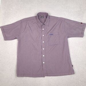 Fubu Shirt Mens‎ XL Blue Red Plaid Button Up The Collection Hip Hop Streetwear